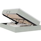 Krevet s madracem i skladištem Svijetlo siva 140 x 190 cm | Eponuda.com