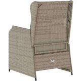 vidaXL Vrtna klop z blazino 2 pcs Svetlo siva Poly ratan | Shoptok.si