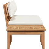  Vrtna klupa i set stolica 2 pcs Krema i smeđa | shoptok.hr