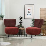 Atelier Del Sofa loly set - claret red claret red wing chair set cene