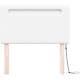  LED glava kreveta Bijelo 90 cm Lažna koža | shoptok.hr