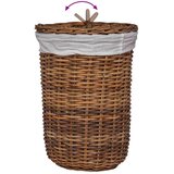  Košarica za rublje 2 pcs Smeđa Kubu Ratan - Smeđa | shoptok.hr