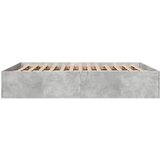  Okvir kreveta boja betona 150x200 cm od konstruiranog drva | Eponuda.com