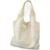 Dardanar Ženska platnena torba Estetična ramenska torba Velika zmogljivost Metulj čipke torba, (21167117) | Shoptok.si