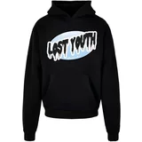 Lost Youth Sweater majica 'Invest' svijetloplava / crna / bijela