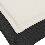  3-dijelna vrtna garnitura od poliratana s jastucima crna L | shoptok.hr