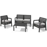 Allibert set delano sto/dve stolice/sofa sivi Cene