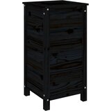  Vrtna sadilica crna 40 x 40 x 78 cm od masivne borovine | shoptok.hr