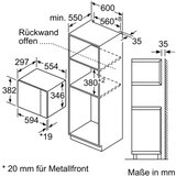 Siemens BF525LMB1 iQ500 Vgrajen pec 38 mikrovalovni cm visok Crna, nerjavece jeklo | Shoptok.si