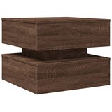 Ormarić za uzglavlje LED boja smeđeg hrasta 50x50x40 cm | Eponuda.ba