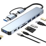 Fast_Asia USB+TIP C Hub 4xUSB 3.0+TIP C+SD/micro sd+ Audio