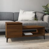  Stolić za kavu boja hrasta 100 x 50 x 45 cm konstruirano drvo | shoptok.hr