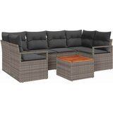  Sjedeća garnitura za vrt 7 kom. Siva poliratan | shoptok.hr
