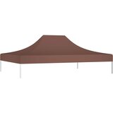 Krov za šator za zabave 4 x 3 m smeđi 270 g/m² | shoptok.hr