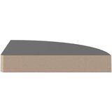vidaXL Plutajuće kutne police 4 kom sjajne sive 25 x 25 x 3,8 cm MDF | shoptok.hr