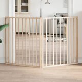 vidaXL Vrata za pse s 2 panela sklopiva 160 cm od drva topole | shoptok.hr