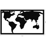 WALLXPERT zidna LED dekoracija World Map 2 Yellow | ePonuda.com