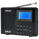 radio džepni, FM, AM, BT, sat, alarm, LCD, 3x AAA baterije, crni APR-400