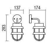  Redo 9498 - Spoljašnja zidna lampa CLAUT 1xE27/42W/230V IP44 antracitna | Eponuda.com