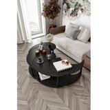 Hanah home Set stolova za dnevni boravak Yin Yang 4 70, crni | Eponuda.ba