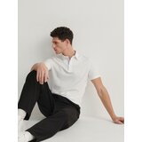 Reserved polo majica regular - bela Cene