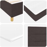 Box Spring Krevet s Madracem Tamno Smeđi 200x200 cm Tkanina | shoptok.hr
