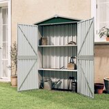  Vrtno spremište zeleno 116x45x175 cm od pocinčanog čelika | shoptok.hr