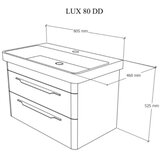  s umivaonikom Lux 80 zidni | shoptok.hr