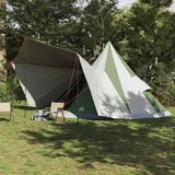 šator s krovom s pohranom Zelena 510 x 690 x 330 cm taft