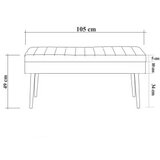 Woody Fashion vina 1048 - 2 -white whitedark blue bench | ePonuda.com