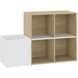 Furnova Omara za čevlje bela in sonoma hrast 105x35,5x70 cm iverna pl., (21953954) | Shoptok.si