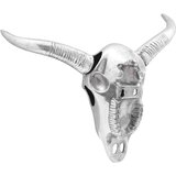  Lubanja bika Srebrno 34 x 13 x 53 cm Aluminij | shoptok.hr