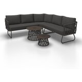 Bessagi Garden Lounge Garnitura Elea, Temno Siva, 4-Delno | Shoptok.si