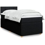  Box spring krevet s madracem crni 80 x 200 cm od tkanine | shoptok.hr