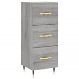 Maison Chic Komoda - Predalnik siva sonoma 34,5x34x90 cm inženirski les, (21717455) Cene