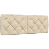 vidaXL Postelja z vzmetnico krem 120x200 cm blago | Shoptok.si