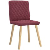  Jedilni stoli 6 kosov vinsko rdeče blago, (21832449) | Shoptok.si