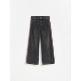 Reserved Super wide leg traperice - siva Cijene
