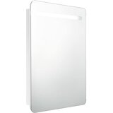 Furnova LED kopalniška omarica z ogledalom sijoče bela 60x11x80 cm, (21947211) | Shoptok.si