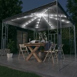 vidaXL Paviljon z LED lučkami 300x300 cm antraciten Cene