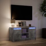 TV ormarić s LED svjetlima boja betona 100x34x50 cm drveni | Eponuda.ba