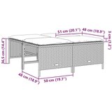  5-dijelni set vrtnih sofa s jastucima poliratan smeđi | shoptok.hr