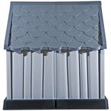 vidaXL Pasja uta siva 92x87x91 cm plastika | Shoptok.si