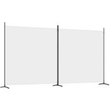 Maison Chic Paravan - Sobne pregrade 2-delni bel 348x180 cm blago, (22111581) | Shoptok.si