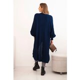 Kesi Włoski Long cardigan light navy blue | shoptok.hr