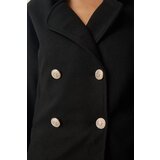  Women's Black Metal Buttoned Cachet Jacket | Eponuda.ba