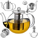 KADAX 800 ml toplotno odporen steklen čajnik z infuzerjem za zeliščni čaj, (5000351523) Cene
