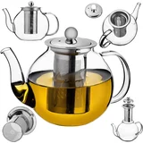 800 ml toplotno odporen steklen čajnik z infuzerjem za zeliščni čaj, (5000351523)