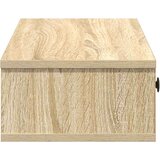 vidaXL Stenska polica s predali sonoma hrast 60x28x15 cm inž. les | Shoptok.si