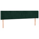  Uzglavlje s ušima tamnozeleno 183x16x78/88 cm baršunasto | shoptok.hr